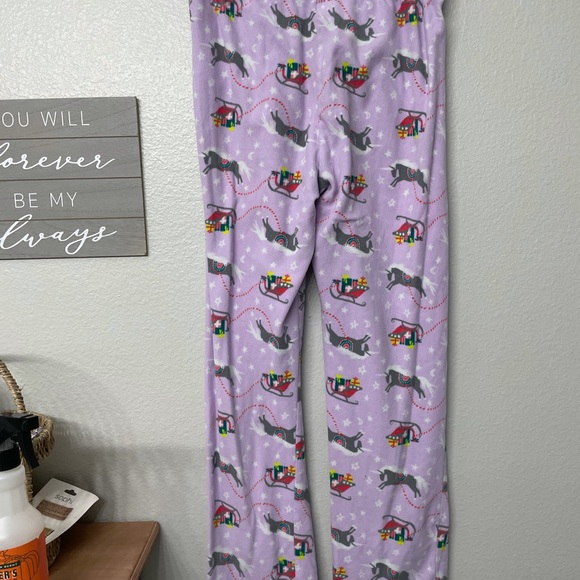 Preowned Old Navy pj bottoms Christmas unicorn 14 - Picture 2 of 3